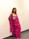 DOODLE PINK SAREE