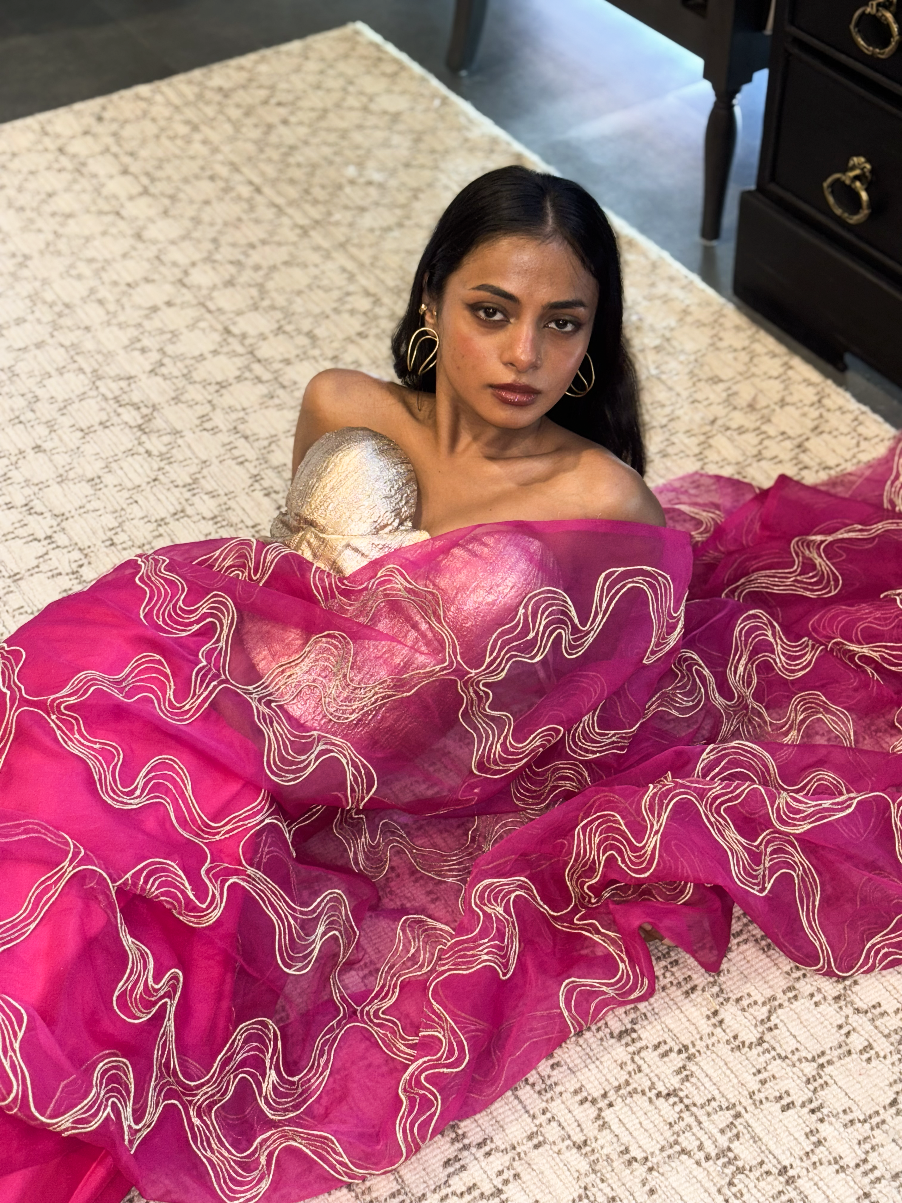 DOODLE PINK SAREE