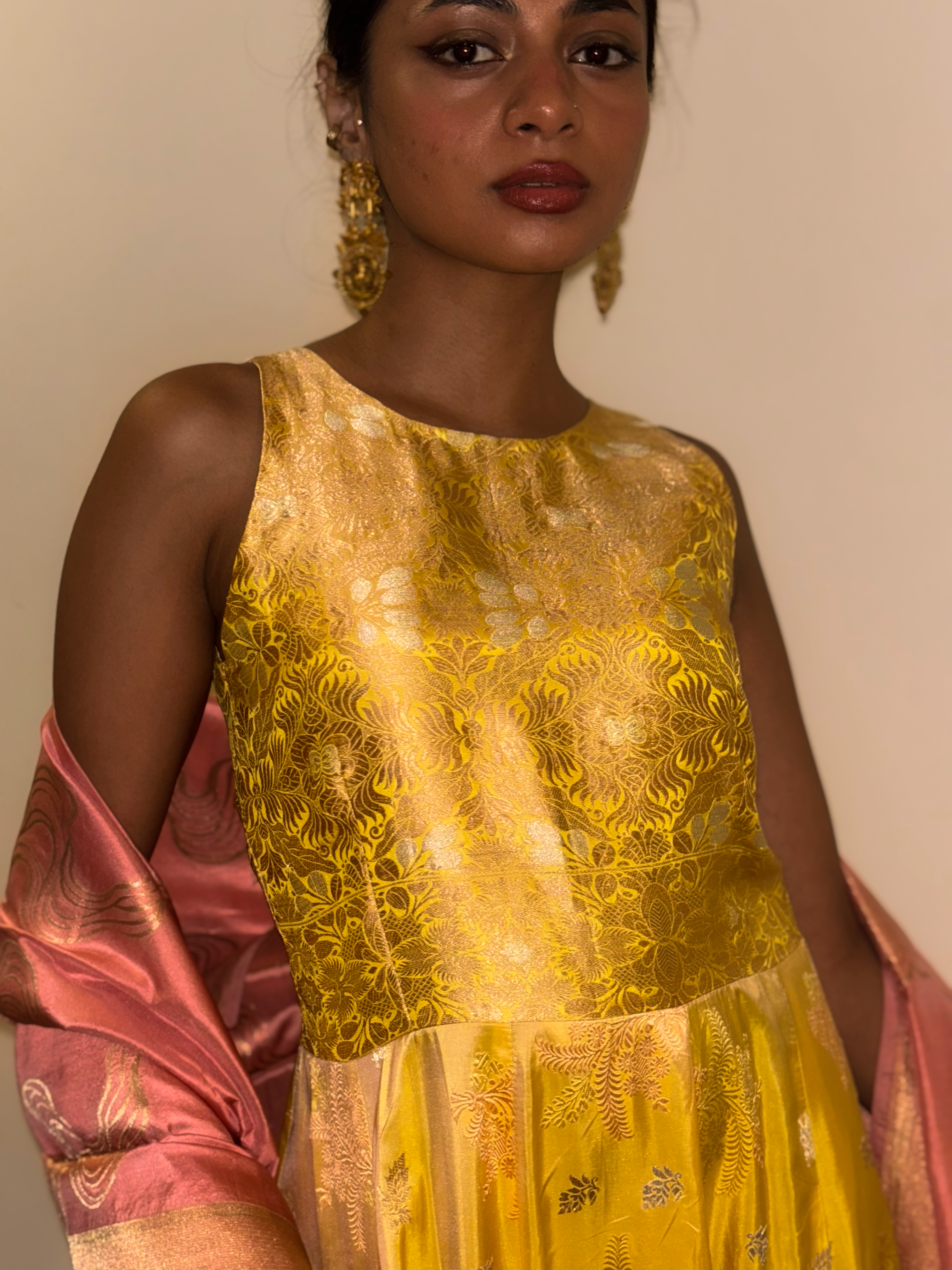 BANARASI MEENAKARI SILK ANARKALI